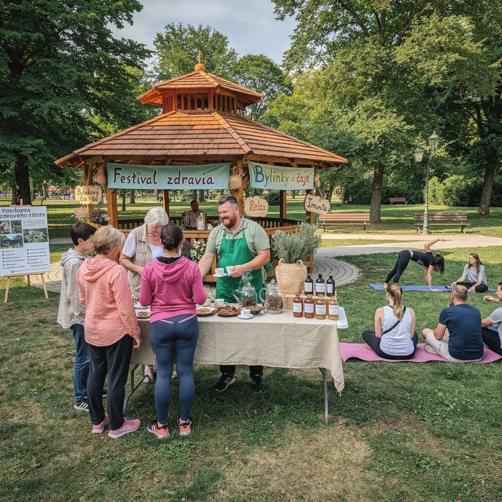 Zelené bylinky a sušené kvety usporiadané na bielom pozadí
